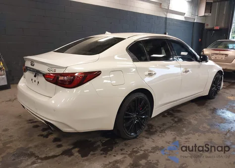 2020 Infiniti Q50 Red Sport 400 Awd из США, поврежденный, VIN JN1FV7AR9LM660314